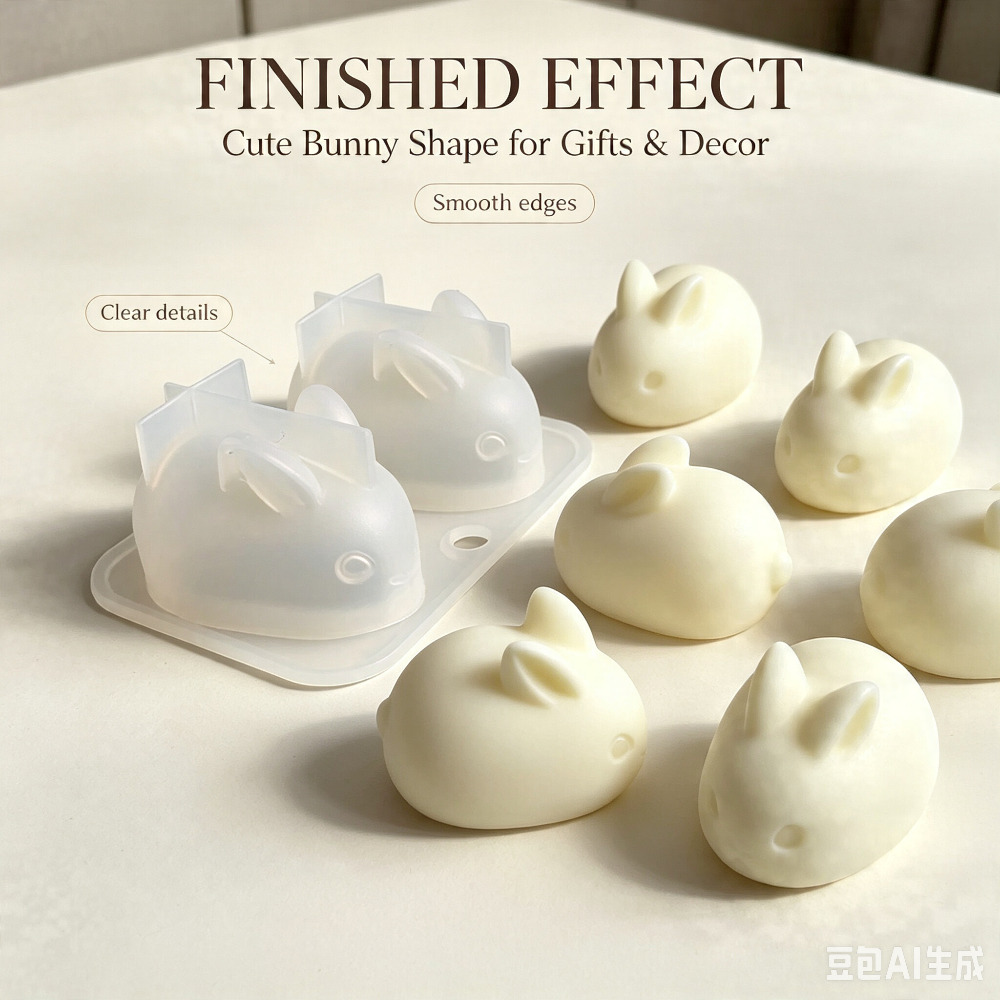 Bunny Cake Mold - Molde de Silicona 3D de Conejo,