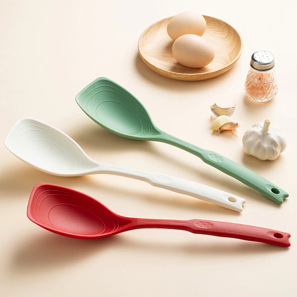 Okonomiyaki Spatula - Cuchara de silicona multiusos, cómoda, antideslizante,