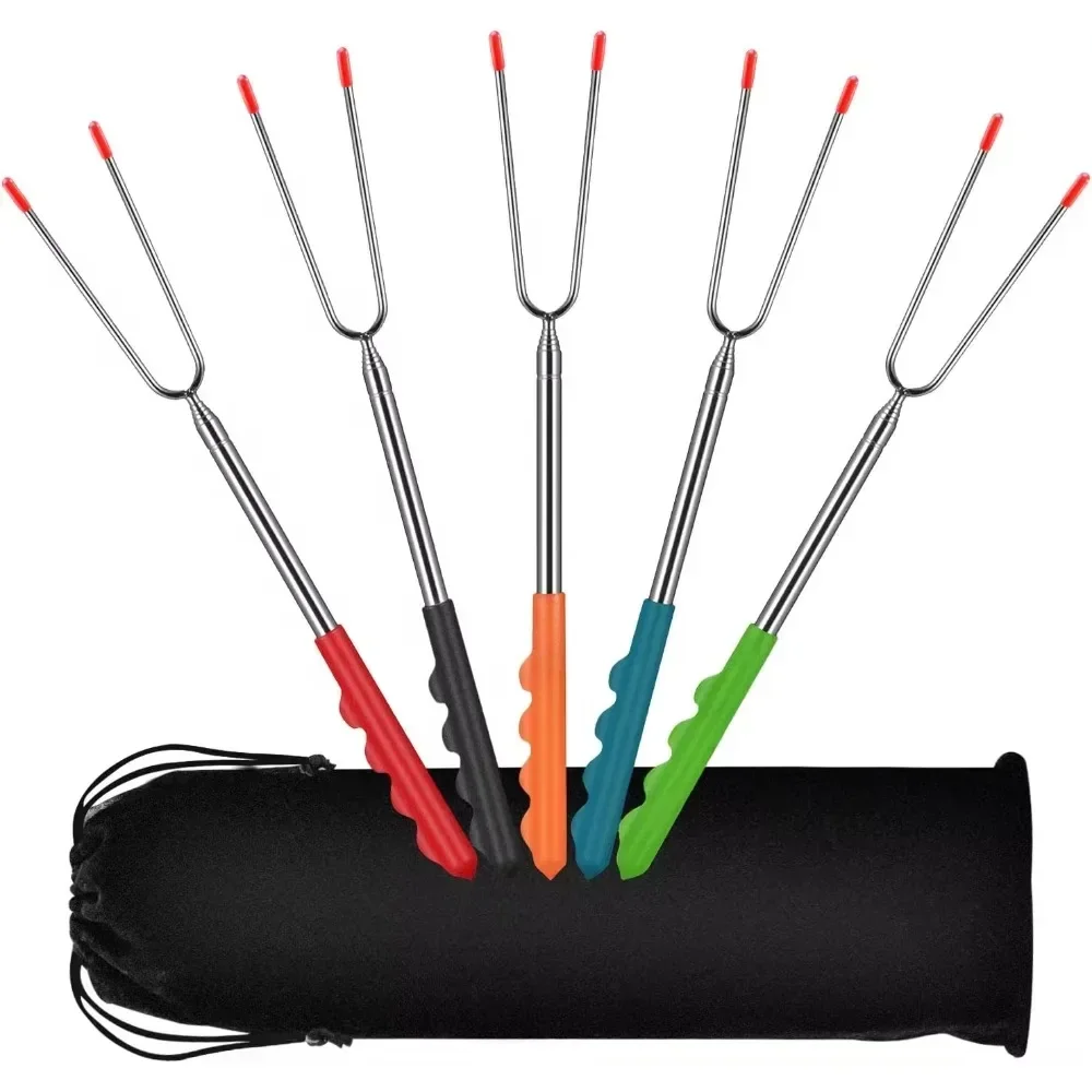 Corn Dog Stick - Nuevo Tenedores para barbacoa, herramientas telescópicas