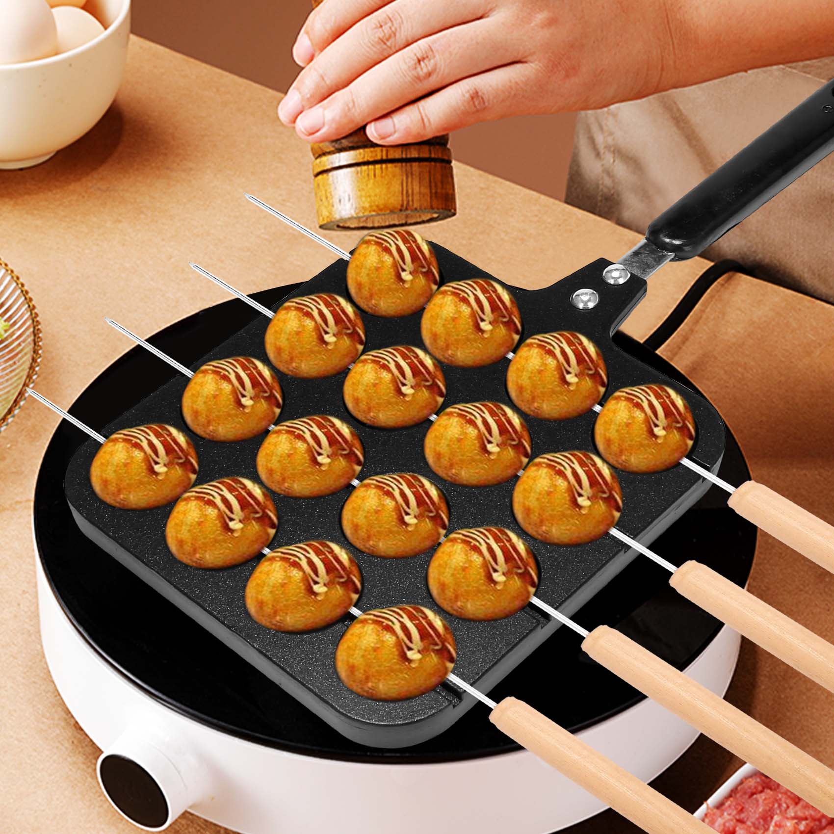 Molde para Takoyaki de Alumini - Takoyaki Grill Plate reseña y precio