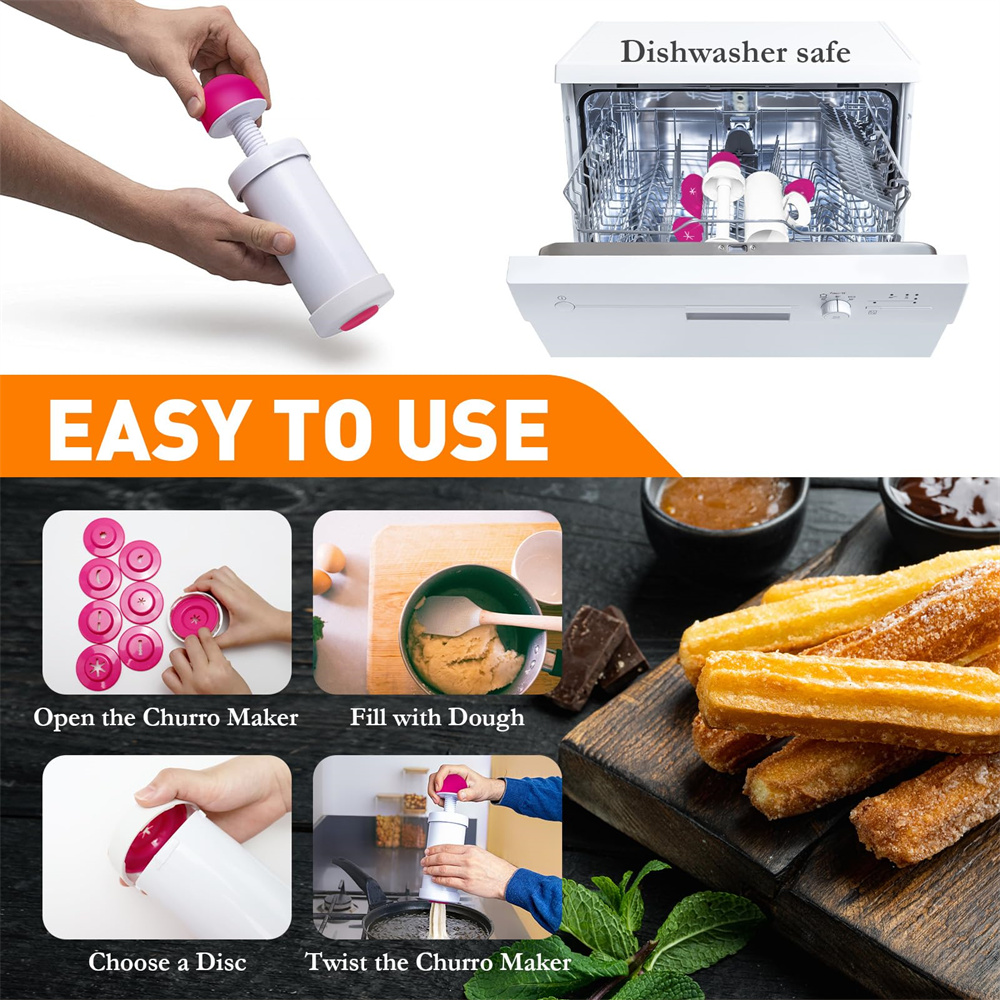 Máquina Manual para hacer gall - Churros Maker Gun reseña y precio