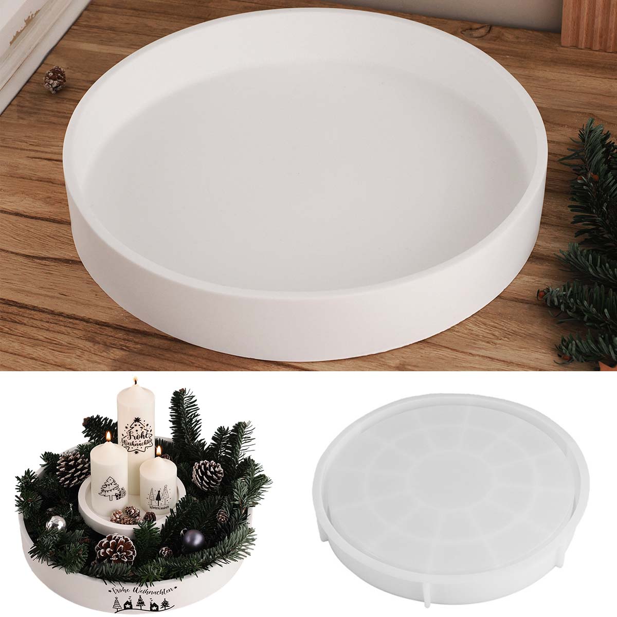 Cuenco redondo de hormigón par - Potsticker Mold reseña y precio