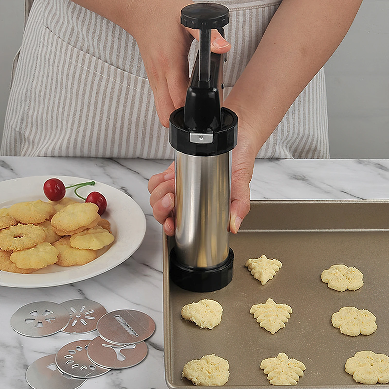 Pistola de Galletas Navideñas  - Churros Maker Gun reseña y precio